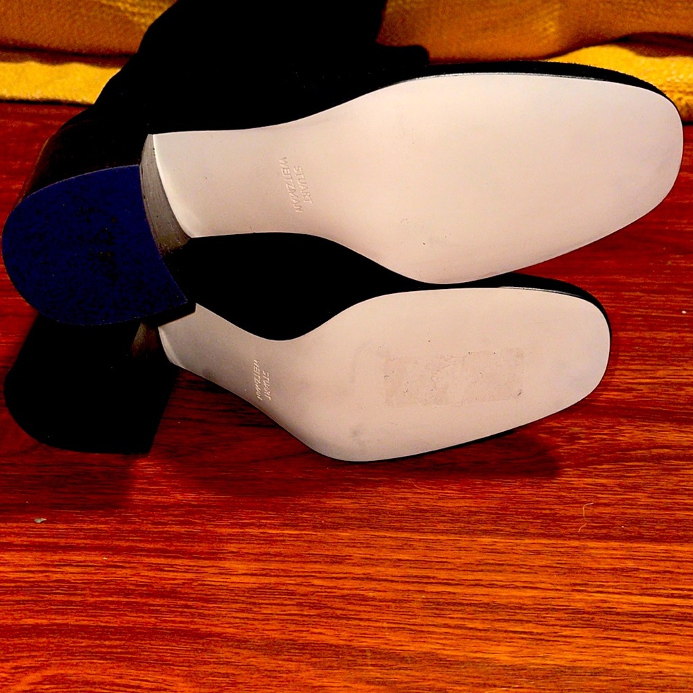 👠Stuart Weitzman Black Heeled Boots NWT👠 - Picture 5 of 7